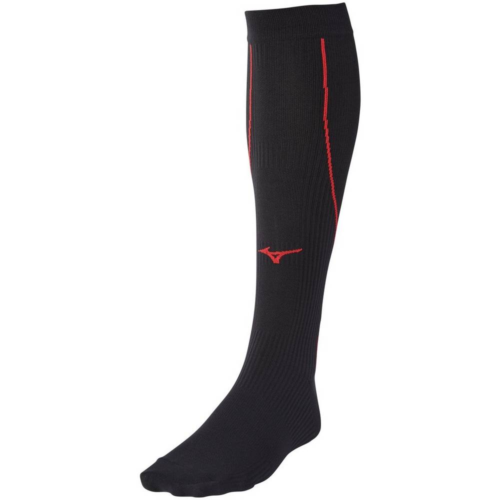 Mizuno Compression Férfi Zokni Fekete/Piros MJO025781